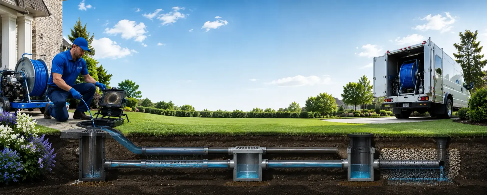 Outdoor drain cleaning information for War, WV